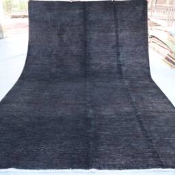 6'5x9'8 Ft Black Gabbeh Area Rug - Modern Afghan Hand Knotted Veg Dyes Soft Wool Rug For Living Room - Oriental Boho Contemporary Carpet - thumbnail 4
