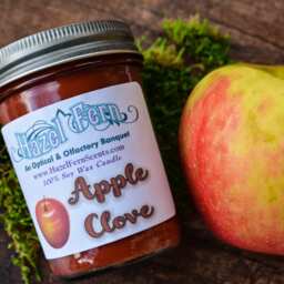 Apple Clove Soy Candle - Holiday Candles Christmas Gifts Vegan Mason Jar - thumbnail 2