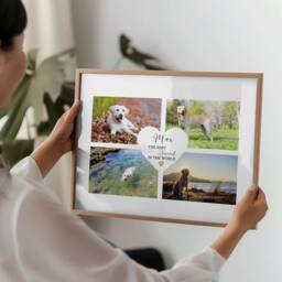 Personalised Framed Pet Photo Print, Dog Owner, Portrait, Memory Gift, Present For Lover, Poster - thumbnail 1