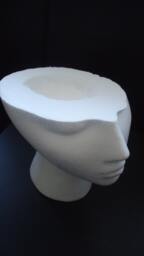 Female Head Planter, Trick R Treat Candy Bowl Halloween Prop/Decor Made in Usa - thumbnail 1