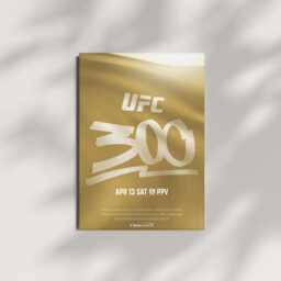 Ufc 300 Poster - Iconic Main Card Matchups Premium Mma Wall Art - thumbnail 3