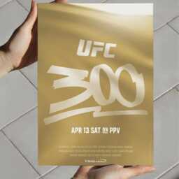 Ufc 300 Poster - Iconic Main Card Matchups Premium Mma Wall Art - thumbnail 2