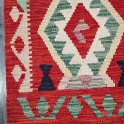Heritage Runner Rug, Handmade Artisan Afghan Turkish Scandinavian Navajo Bohemian Flatweave Wool Multicolour Kilim Rug 294x62 cm - thumbnail 4
