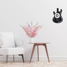 Guitar Theme 33 Rpm Vinyl Record Clock - thumbnail 4