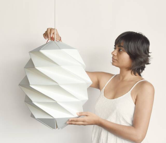 Cocoon Large - Diy Paper Lampshade - Instant PDF Download - image 1