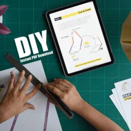 Cocoon Large - Diy Paper Lampshade - Instant PDF Download - thumbnail 4