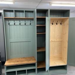 F & Ball Painted Storage Furniture Handmade Sustainable Mud & Boot Rooms/Hallways /Cloakrooms Solid Pine Kent Showroom - thumbnail 3