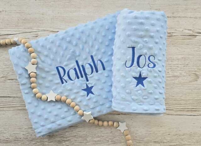 Personalised Embroidered Baby Blankets, Keepsake, Gift - image 1