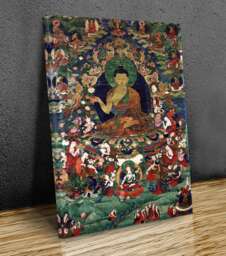 Buddha Shakyamuni Canvas Prints Wall Hangings , Home Decor, Mounted Canvas Print Ready To Hang - thumbnail 1