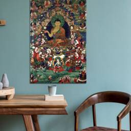Buddha Shakyamuni Canvas Prints Wall Hangings , Home Decor, Mounted Canvas Print Ready To Hang - thumbnail 3