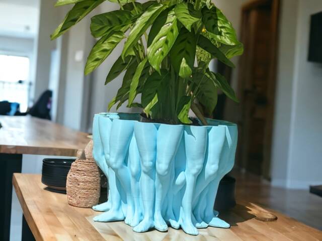 Legs Planter Vase, Abstract Body Modern Home Decor - image 1