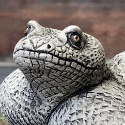 Stone Snake Statue Concrete Garden Sculpture Cement Reptile Ornament Handmade Figurine Animal Decoration Front Door Gift - thumbnail 2