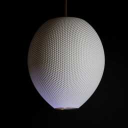 Extra Large Hive Pendant Light Sugarcane Lampshade, Modern Chandelier - 50cm X 50cm - thumbnail 3