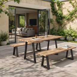 Outdoor Industrial Table & Bench Legs - Box Section Steel, Various Shapes, Sizes & Finishes - Pair - thumbnail 4