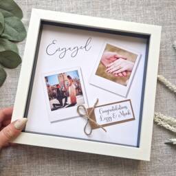 Engagement Photo Frame Gift Personalized Couple Keepsake - thumbnail 2