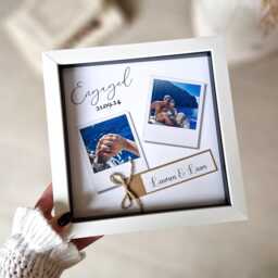 Engagement Photo Frame Gift Personalized Couple Keepsake - thumbnail 1