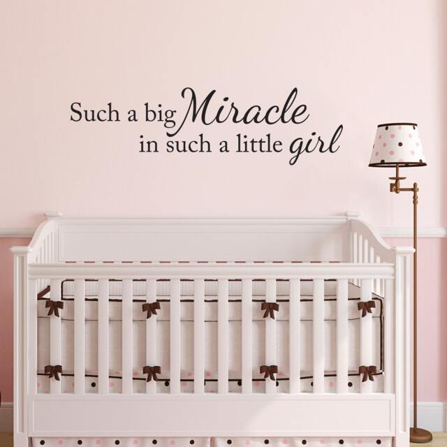 Miracle Girl Nursery Wall Decal Baby Room Decor - image 1