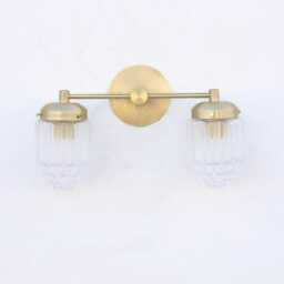 Bathroom Vanity, Vanity Fixture, Mid Century Brass Wall Sconce Light, Ul Listed, No.0388 - thumbnail 3
