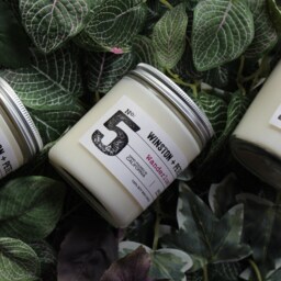 Wanderlust Soy Candle - Almond & Coconut Scent 4Oz Tropical Scented Hand-Poured Natural Travel Inspired Gift - thumbnail 2