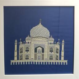 Taj Mahal/ Handsewn Mahal/Wall Hangings/Cross Stitched Decors/Gift Of Love/Home Decors/Handmade Gifts - thumbnail 2