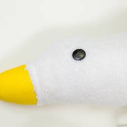 Neck Pillow Travel Goose White Yellow 64 X 11 cm Outer Material Cotton Adults Children - thumbnail 2
