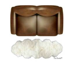 Faux Fur Sheepskin Rug - Shaggy Multi Pelt, Sofa Cover - thumbnail 2
