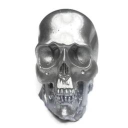 Concrete Skull Decor Mini Planter Accent Handmade Sculpture Gothic Home Decor Halloween Gift Modern Industrial Art - thumbnail 2