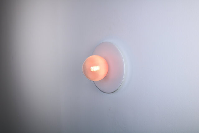White Disc Wall Lighting - Sconce Globe Lamp Vanity Light Fixture, Sconce, Lamp, , Small - image 1