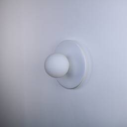 White Disc Wall Lighting - Sconce Globe Lamp Vanity Light Fixture, Sconce, Lamp, , Small - thumbnail 2