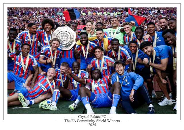 Crystal Palace Fc Community Shield Winners 2025 Poster Print - image 1