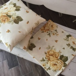 Shabby Chic Rose Cushion - thumbnail 2