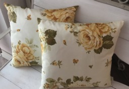 Shabby Chic Rose Cushion - thumbnail 1