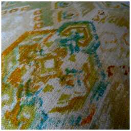 Soft Upholstery Weight Ikat Pillow Covers.slip Covers.home Decor.rustic Decor.country Decor.greens.creams.olive.golds.pillow Cover.turquoise - thumbnail 4