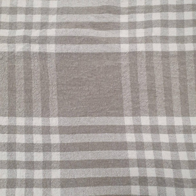 Linen Blanket, Bed Cover, Tartan Textured Linen Blanket, Grey Blanket Coverlet, Daybed Blanket Country Bedspread - image 1