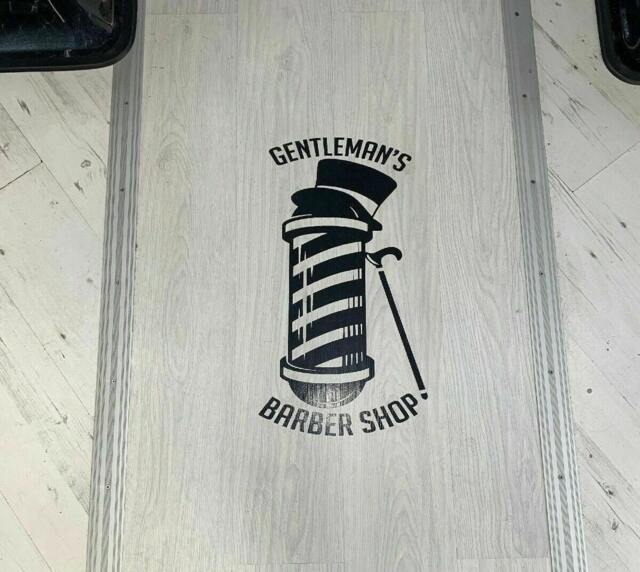 Barber Shop Decal Pole Sticker Wall Art Window Vinyl Graphic Salon Decor Door Advertising Sign Barbers Mens - image 1