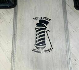 Barber Shop Decal Pole Sticker Wall Art Window Vinyl Graphic Salon Decor Door Advertising Sign Barbers Mens
