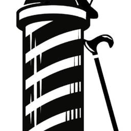 Barber Shop Decal Pole Sticker Wall Art Window Vinyl Graphic Salon Decor Door Advertising Sign Barbers Mens - thumbnail 2