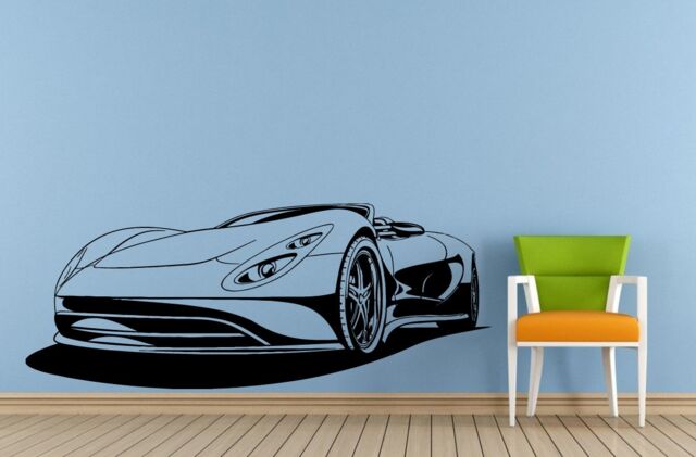 Sports Car Racing Concept Vehicle Wall Decal Vinyl Sticker Mural Room Decor L1530 - image 1