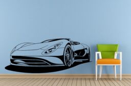 Sports Car Racing Concept Vehicle Wall Decal Vinyl Sticker Mural Room Decor L1530 - thumbnail 1