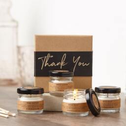 Thank You Candle Gift Set in Perfume Inspired Scents. 4 Soy Wax Candles With 8 Melts. Makes The Perfect Thank You Gift - thumbnail 2