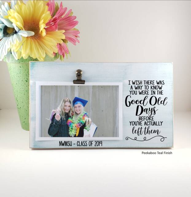 Friends Picture Frame, The Good Old Days Personalized Photo Dorm Room Gift, Co Worker, Going Away Birthday, Office Quote - image 1