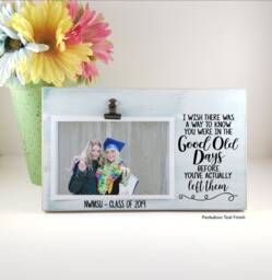 Friends Picture Frame, The Good Old Days Personalized Photo Dorm Room Gift, Co Worker, Going Away Birthday, Office Quote - thumbnail 1