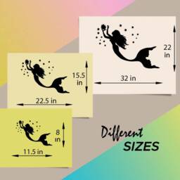 In-Style Decals Wall Vinyl Decal Home Decor Art Sticker Mermaid With Pearl Girl Nymph Sea Ocean Bathroom Nursery Removable Mural Design 601 - thumbnail 3