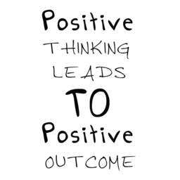 Positive Thinking Vinyl Quotes Inspirational Wall Decal Playroom Art Stickers - 029 - thumbnail 3