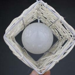 Cuboid-Shaped Handwoven Rattan Pendant Light, Decor Rural Lighting, Ceiling Lamps, Hanging Lighting - thumbnail 3