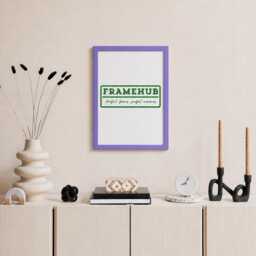 Purple Photo Frame A1 A2 A3 Slim Brushed Wood Modern Gallery Wall Art Home D??cor - thumbnail 2