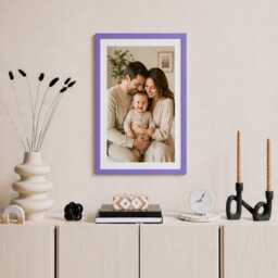 Purple Photo Frame A1 A2 A3 Slim Brushed Wood Modern Gallery Wall Art Home D??cor - thumbnail 4