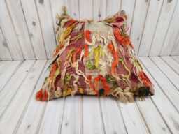 Handmade Kilim Pillow Cover Vintage Turkish Wool Cushion - 20In20In - thumbnail 1