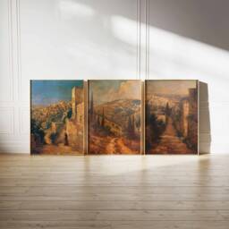 Set Of 3 Ramallah Travel Posters, Palestine Prints, Art, Islamic Wall Decor, Muslim Gift, Gift - thumbnail 2