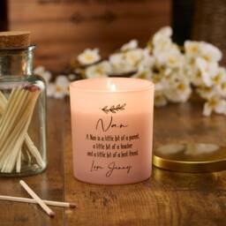 Beautiful Pink Personalised Soulmate Sentiment Jar Candle Gift For Her - thumbnail 1